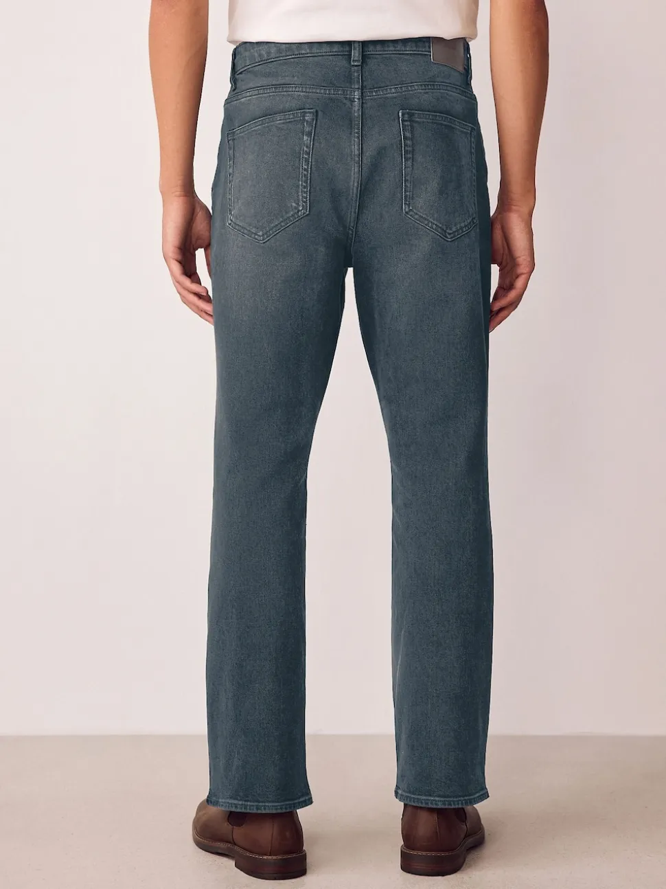 Grey Tint Bootcut Vintage Wash Denim Jeans