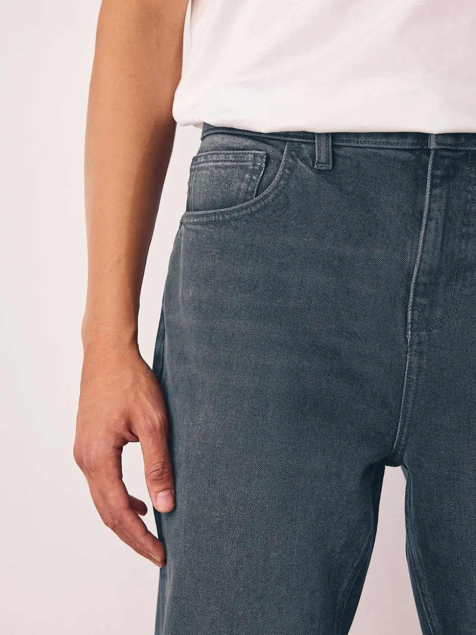 Grey Tint Bootcut Vintage Wash Denim Jeans