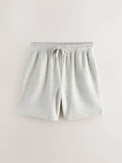 Grey Towelling Short Sleeve Pyjamas Set