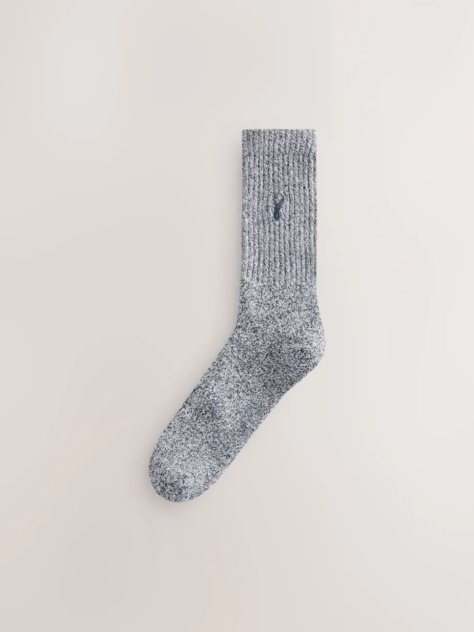 Grey Twisted Heavyweight Socks 4 Pack