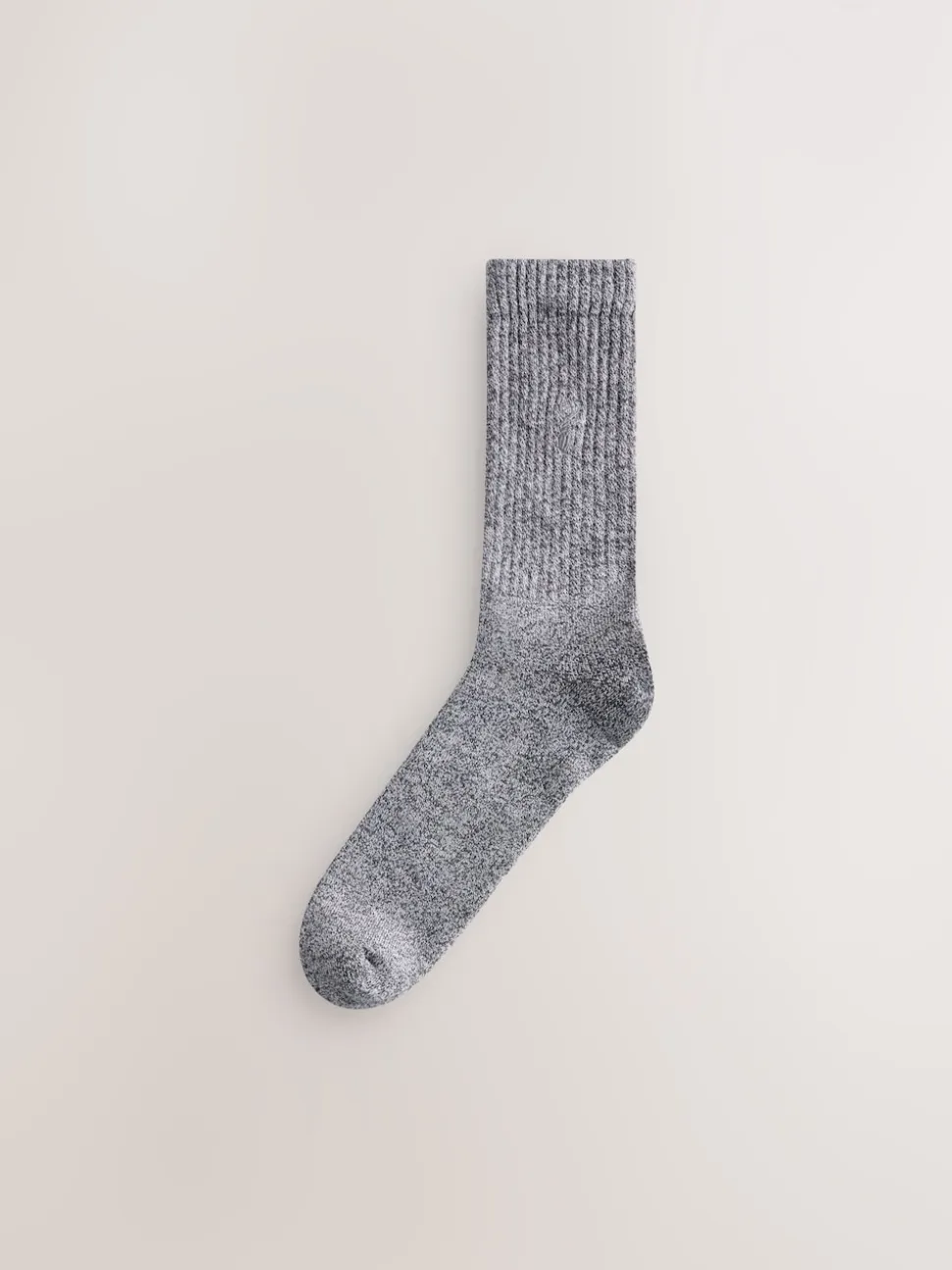 Grey Twisted Heavyweight Socks 4 Pack