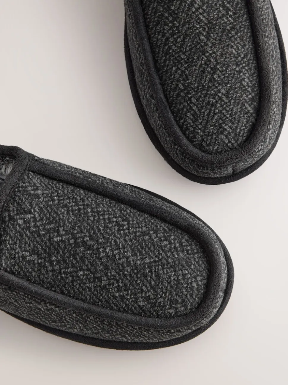 Grey Wide Fit Closed Back Slippers
