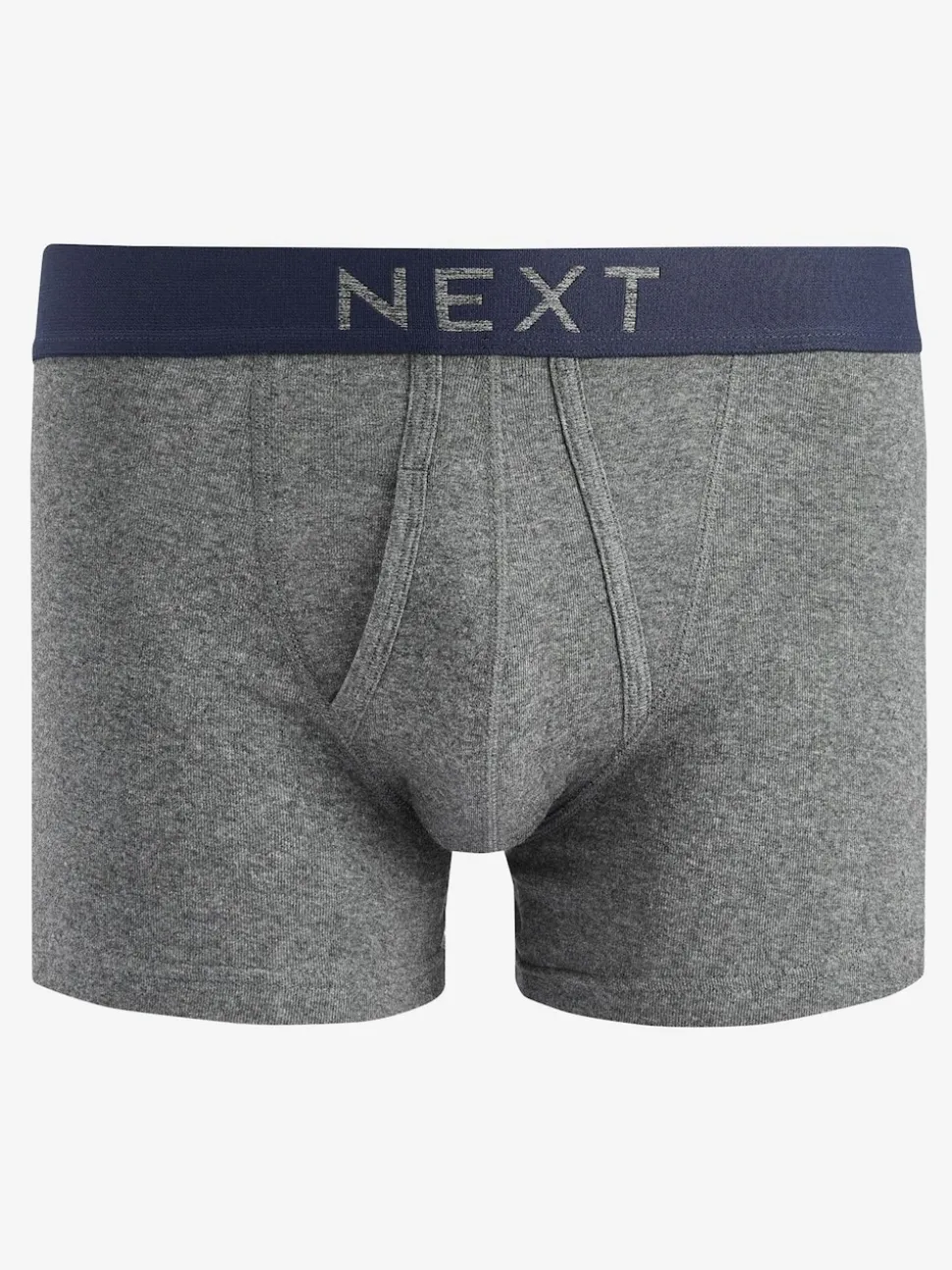 Grey/Navy 4 pack A-Front Pure 100% Cotton Boxers