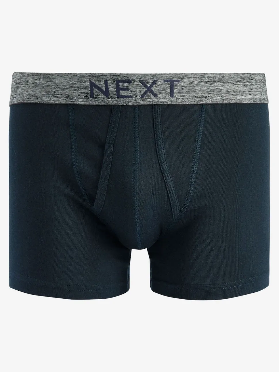 Grey/Navy 10 pack A-Front Pure 100% Cotton Boxers