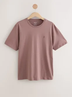 Grey/Pink/Ecru/Green Regular Fit T-Shirts 4 Pack