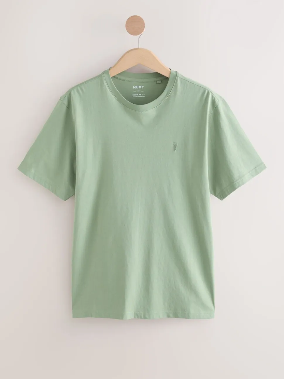 Grey/Pink/Ecru/Green Regular Fit T-Shirts 4 Pack