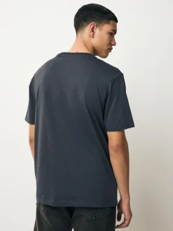 Grey/Pink/Ecru/Green Regular Fit T-Shirts 4 Pack