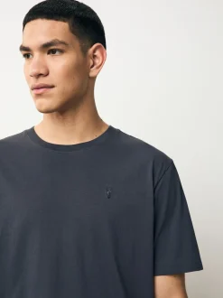 Grey/Pink/Ecru/Green Regular Fit T-Shirts 4 Pack