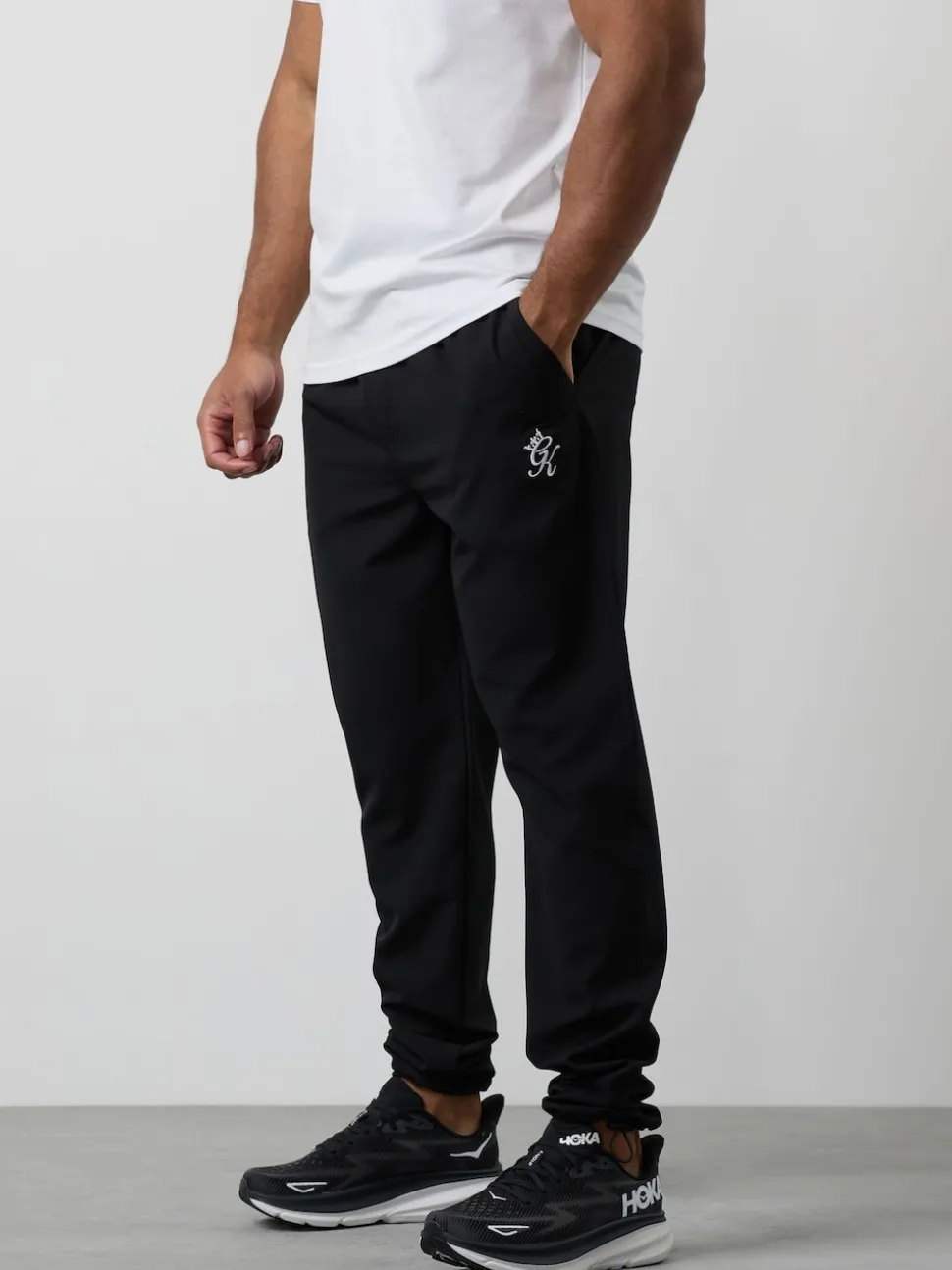 Gym King Black Fundamental Woven Joggers