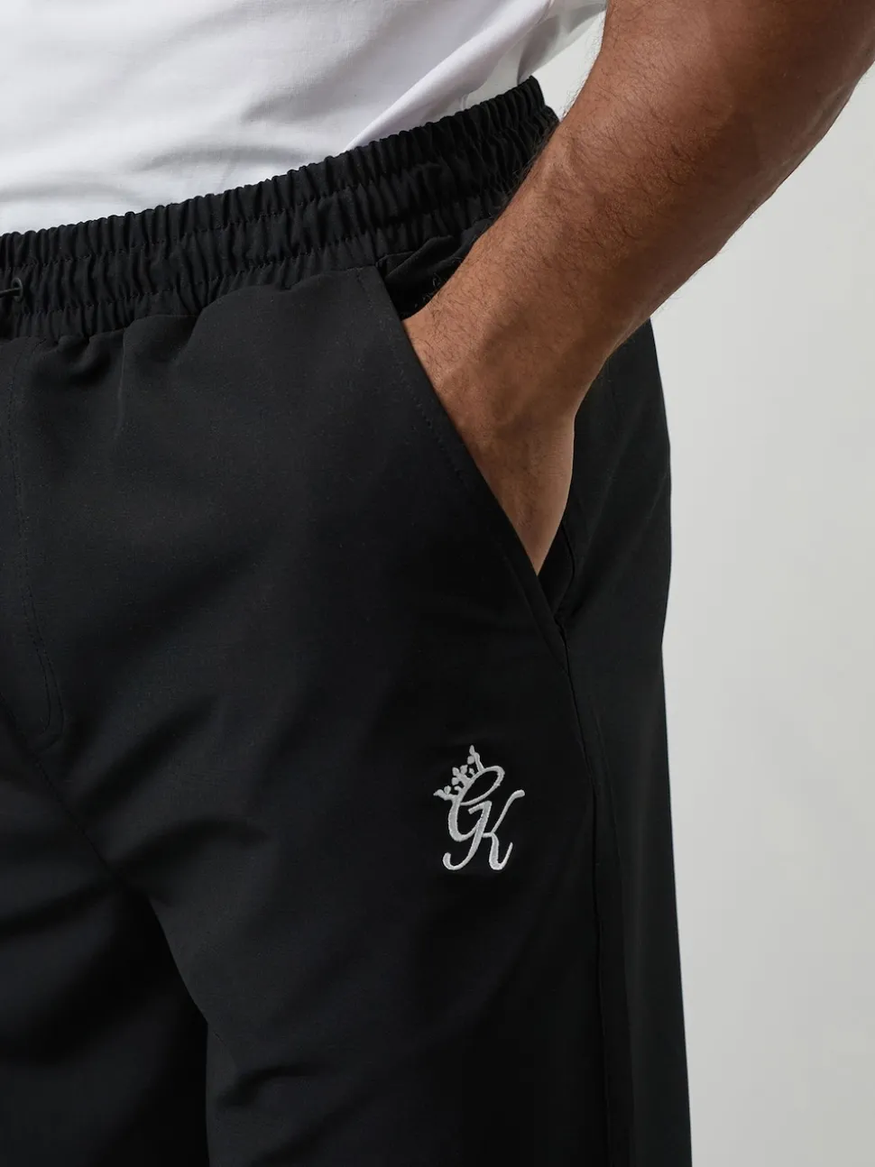 Gym King Black Fundamental Woven Joggers