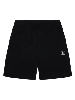 Gym King Black Pro Logo Jersey Shorts