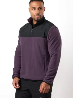 Gym King Black Quarter Zip Polar Fleece