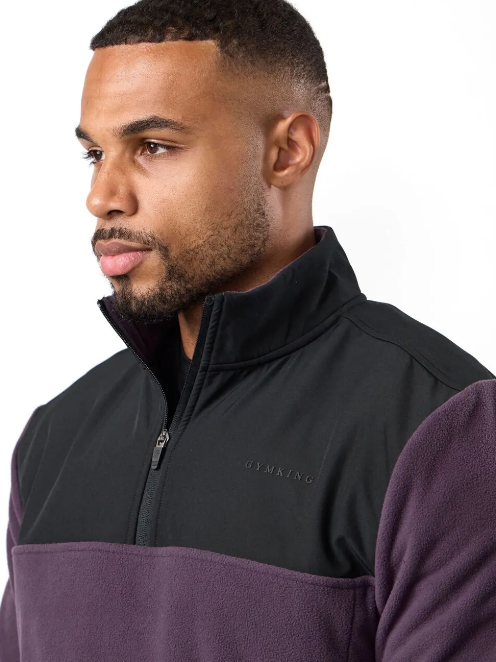 Gym King Black Quarter Zip Polar Fleece
