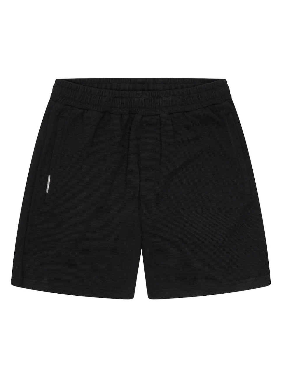 Gym King Black Signature Waffle Shorts
