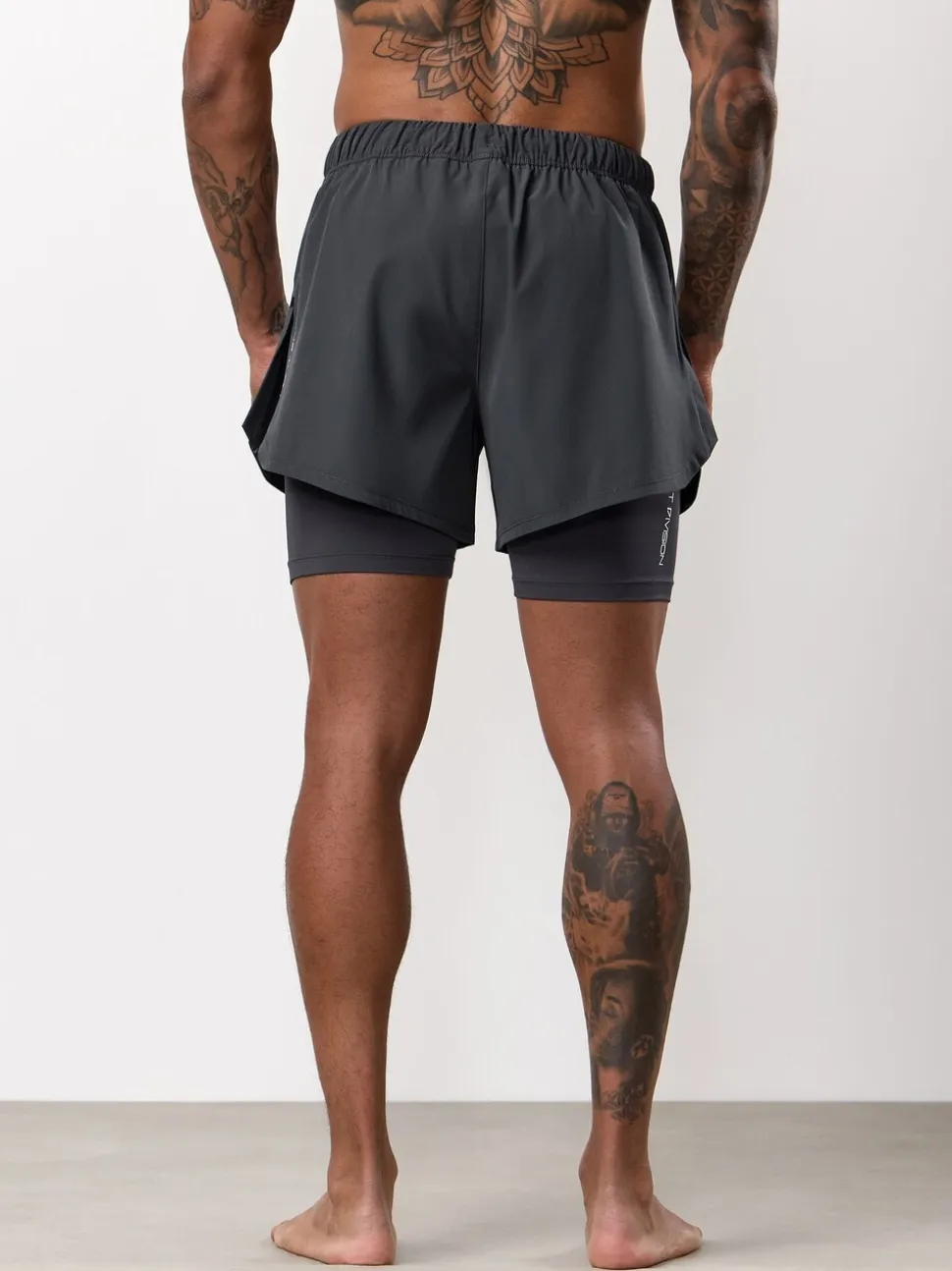 Gym King Grey Fight Division Combat 5 Inch Shorts