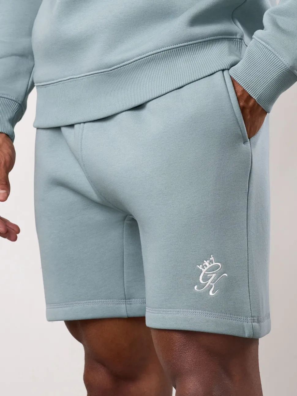 Gym King Grey Fundamental Fleece Shorts