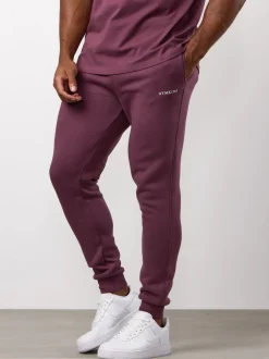 Gym King Purple Fundamental Linear Fleece Joggers