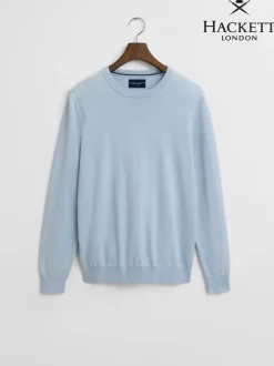 Hackett Cotton Embroidered Logo Crewneck Jumper