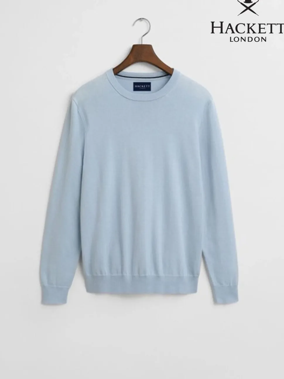 Hackett Cotton Embroidered Logo Crewneck Jumper