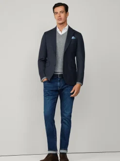 Hackett Slim Blue Fit Powerflex Vintage Wash Denim Jeans