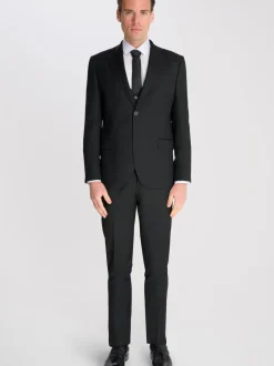 Harry Brown Black Raffi Slim Fit Suit Waistcoat