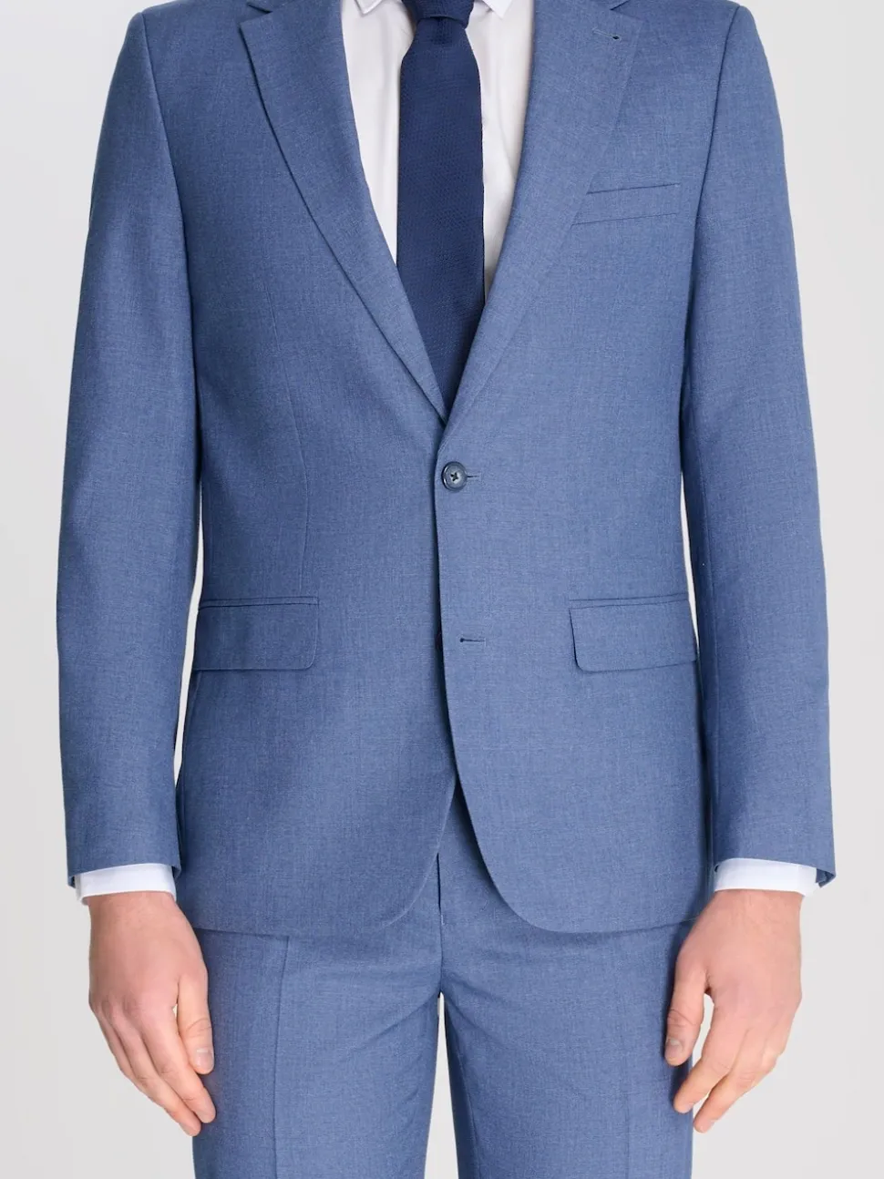 Harry Brown Blue Marl Alex Slim Fit Suit Jacket