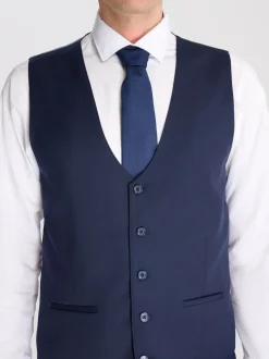 Harry Brown Blue Raffi Slim Fit Suit Waistcoat