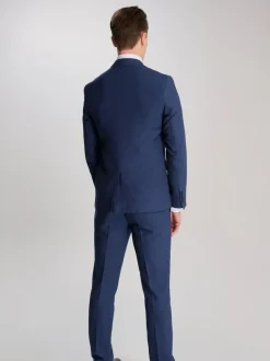 Harry Brown Blue Slim Fit Suit Archie Melange Jacket
