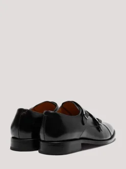 Hawes & Curtis Black Monk Shoes