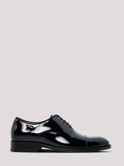 Hawes & Curtis Patent Oxford Dress Black Shoes
