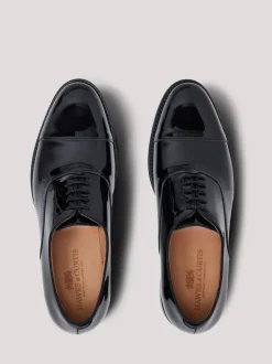 Hawes & Curtis Patent Oxford Dress Black Shoes