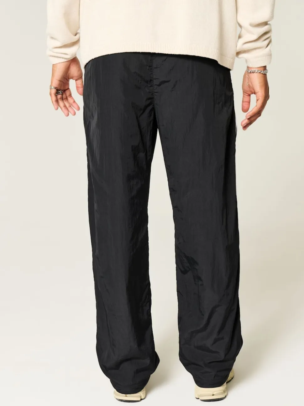 Hollister Baggy Track Pant Black Joggers