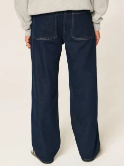 Hollister Blue Baggy Rinse 5 Pocket Jeans
