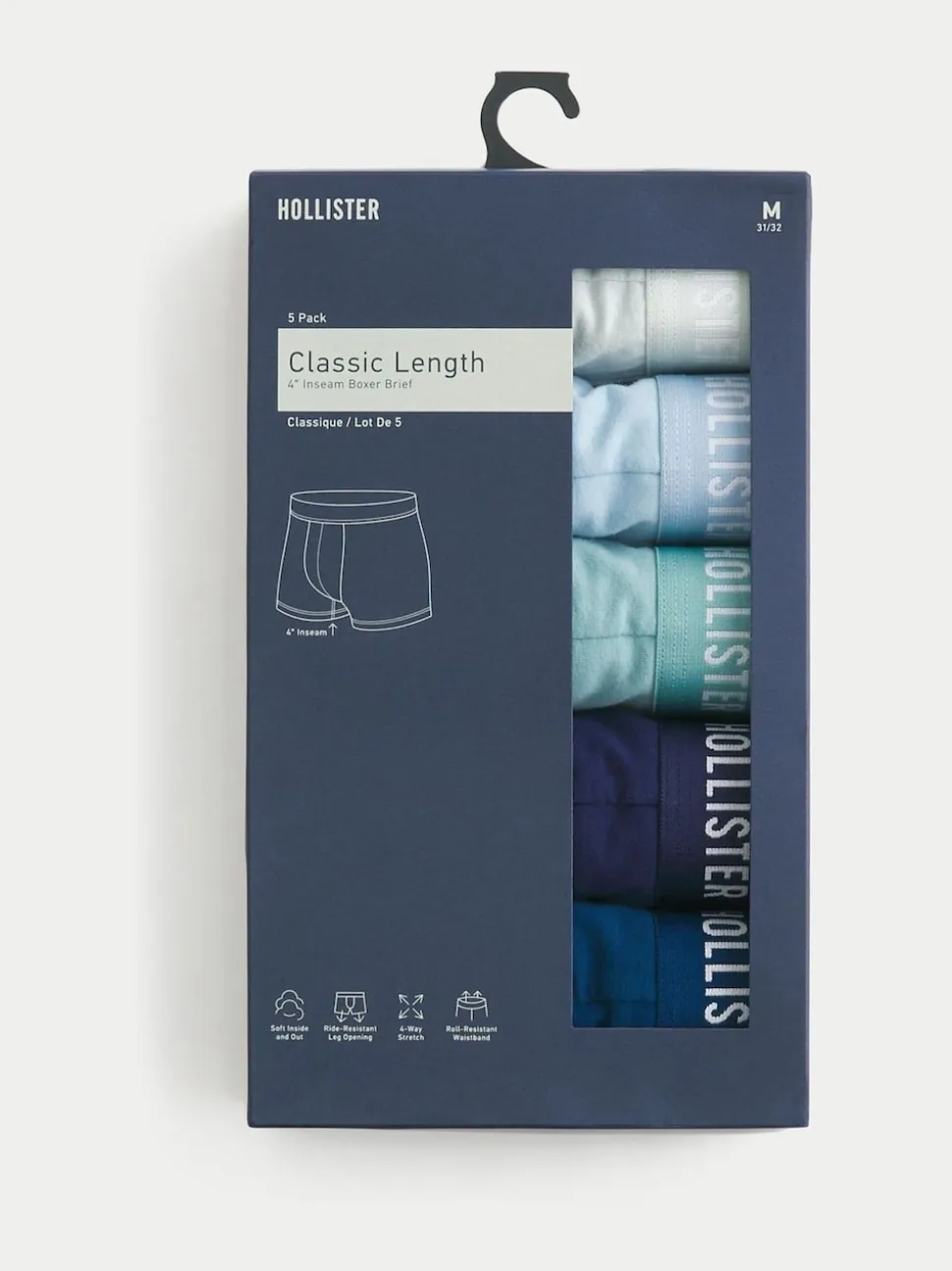 Hollister Boxers 5 Pack