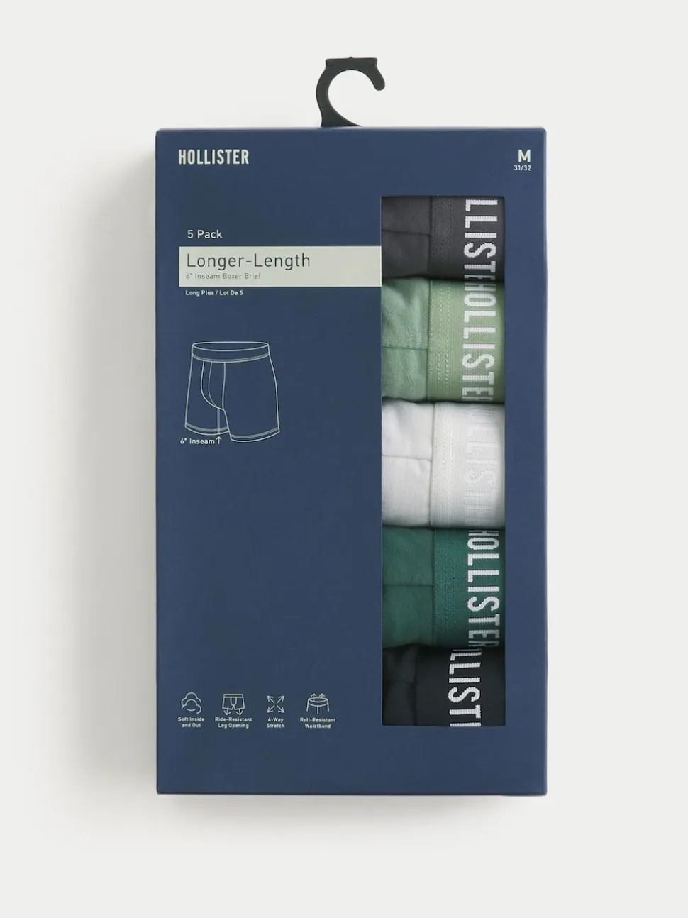 Hollister Boxers 5 Pack