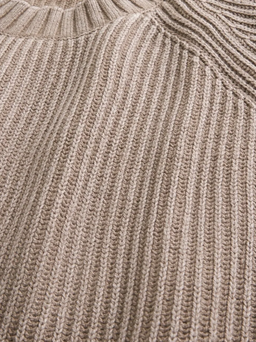 Hollister Boxy Crew Neck Long Sleeve Brown Jumper
