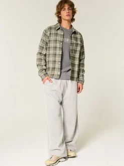 Hollister Flannel Check Button Through Shirt