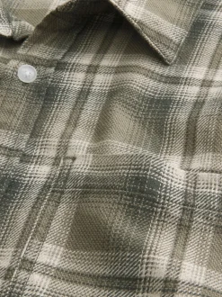 Hollister Flannel Check Button Through Shirt
