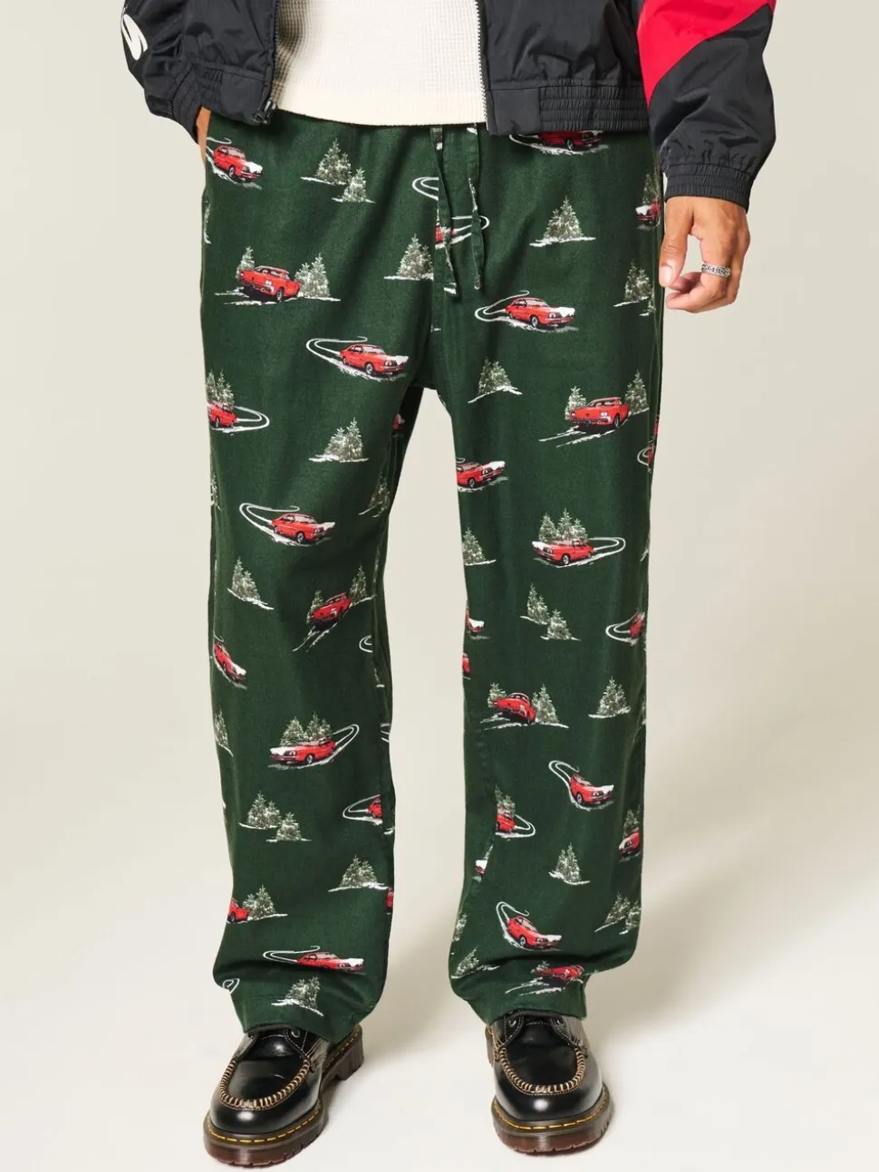 Hollister Green All-Over Print Christmas Pyjama Bottoms