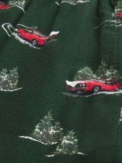 Hollister Green All-Over Print Christmas Pyjama Bottoms