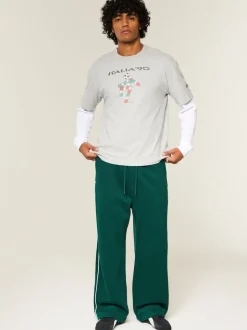 Hollister Green Super Baggy Joggers
