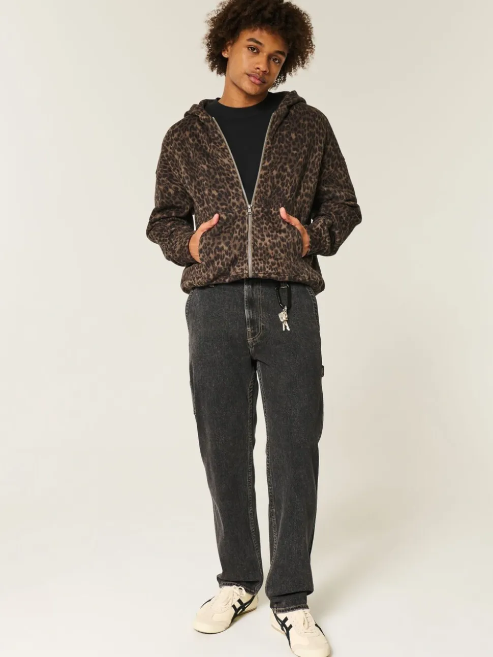 Hollister Loose Washed Black Jeans
