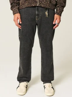 Hollister Loose Washed Black Jeans