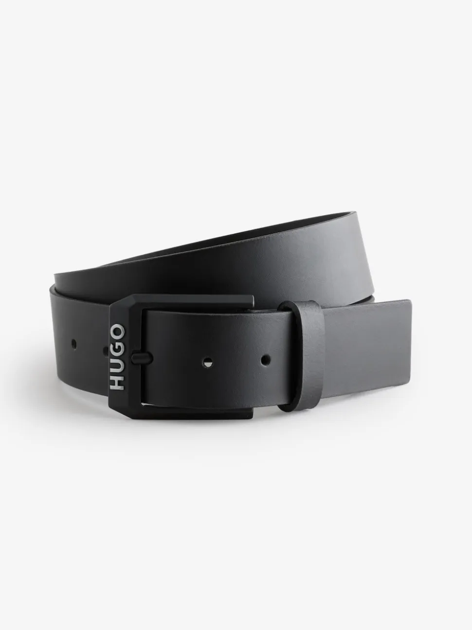 HUGO Black Gelio Leather Belt