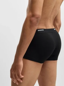 HUGO Black Hugo Logo Waistband Stretch Cotton Trunks 5 Pack