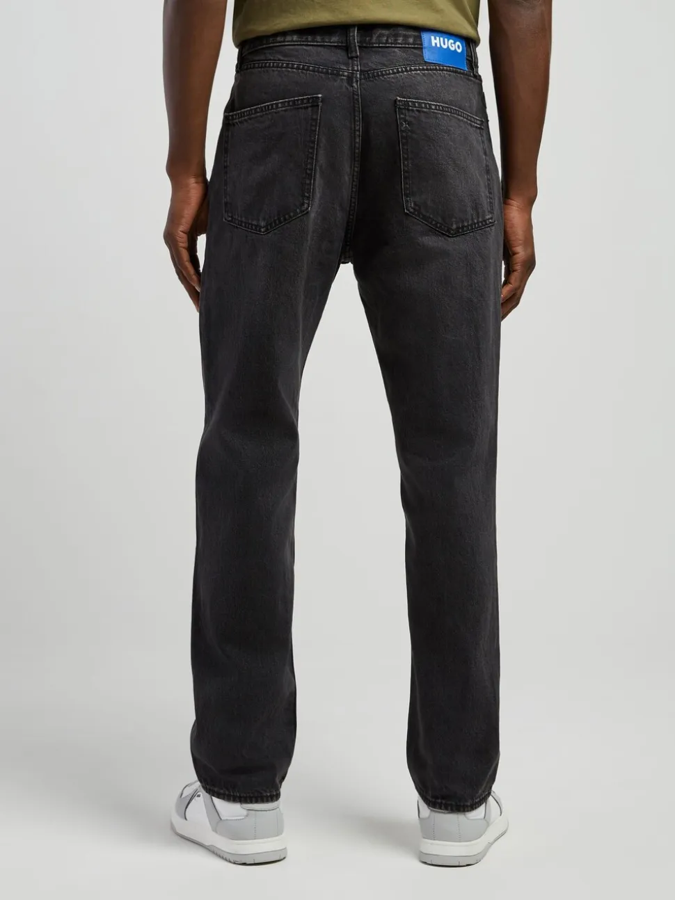 HUGO Black Jonah Straight Fit Denim Jeans