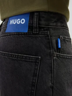 HUGO Black Jonah Straight Fit Denim Jeans