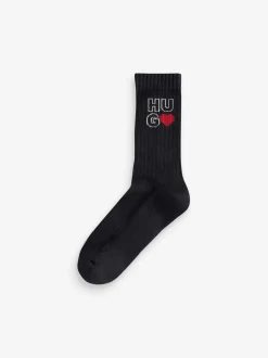 HUGO Black Valentines Socks 3 Pack