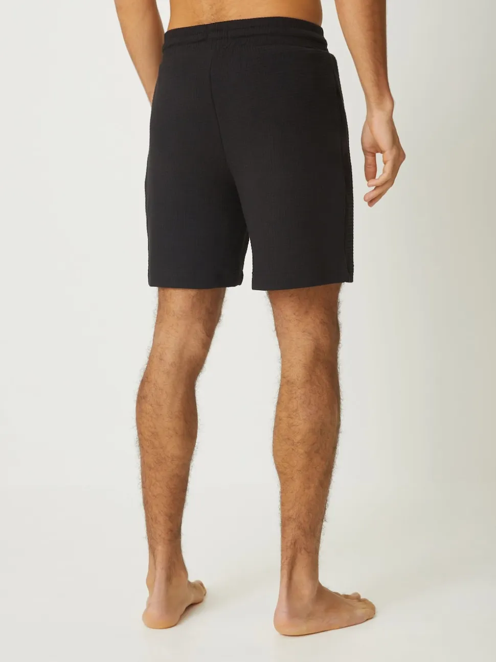 HUGO Black Waffle Shorts