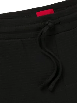 HUGO Black Waffle Shorts